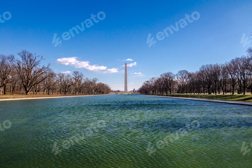Preview: Washington Monument and reflection pool - Washington, D.C., USA