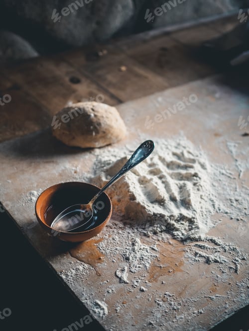 Preview: ingredients for preparing traditional georgian flatbreads