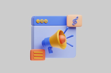 Preview: Business promotion media announcement icon