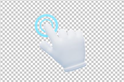Preview: Finger Touch Gesture 3D Icon