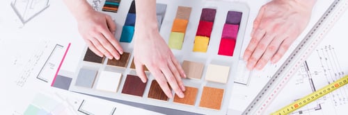 Preview: Choosing between colorful material samples