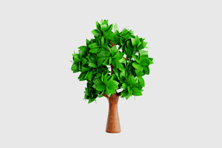 Preview: 3D Tree with Dense Leaves