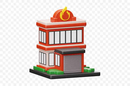 Preview: Fire Station Building