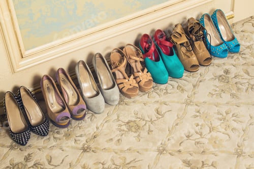 Preview: Different female shoes on high heels