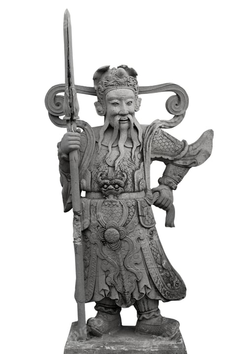 Preview: Stone statue of a Thai soldier