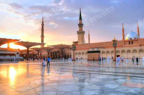 Preview: Prophet Mohammed Mosque , Al Masjid an Nabawi - Medina / Saudi Arabia
