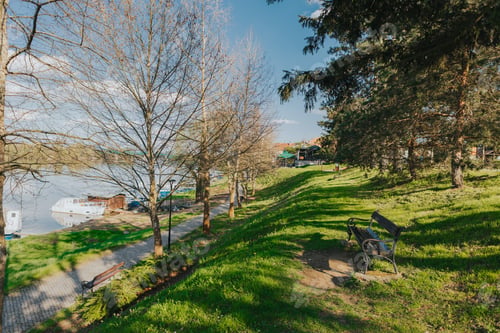 Preview: Harbor in Parvin Lake through South Jersey's pinelands.