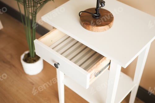 Preview: top view of a opened empty drawer