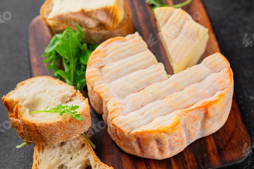 Preview: Washed rind cheese soft cheese with orange rind munster french cheese tasty snack food