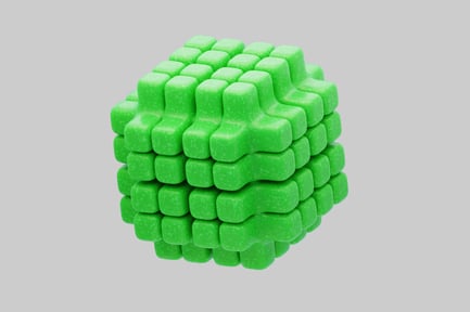 Preview: Green plus sign cube