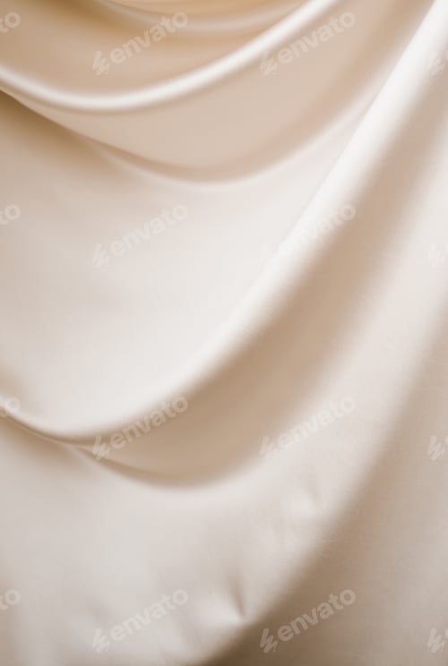 Preview: Elegant Beige Satin Fabric Texture Background