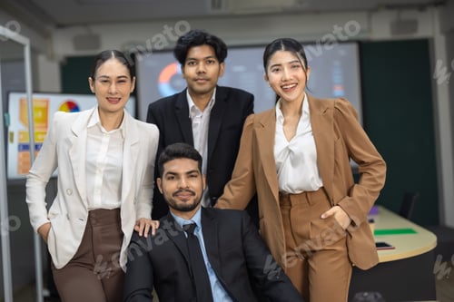 Preview: Portrait of financial advisor in modern office. Working with commitment and confidence.