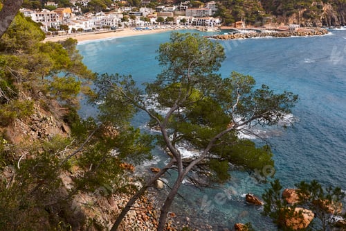 Preview: Picturesque mediterranean village of Llansa. Costa Brava. Girona, Catalonia. Spain