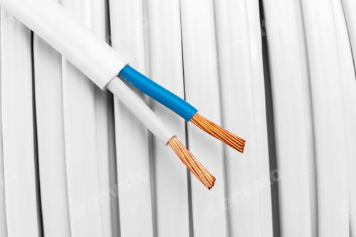 Preview: Electric cables closeup