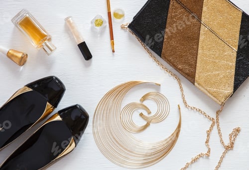 Preview: Still life of fashion woman.