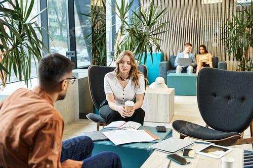 Preview: Chairs of colleagues: a modern business gathering