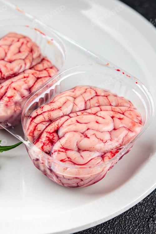 Preview: pork brains raw edible offal meat fresh food tasty fresh healthy eating cooking appetizer meal food