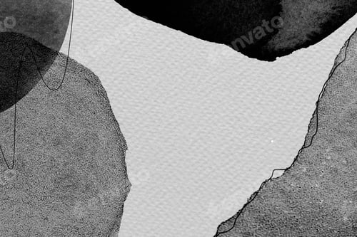 Preview: Black and white Memphis patterned background
