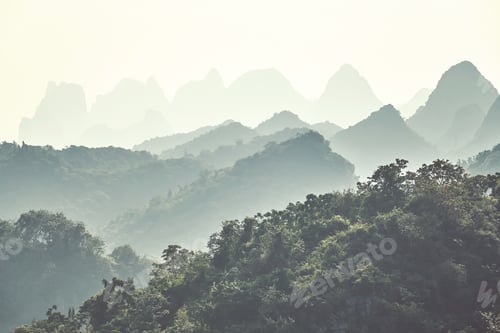 Preview: Karst mountainous landscape around Guilin, China.