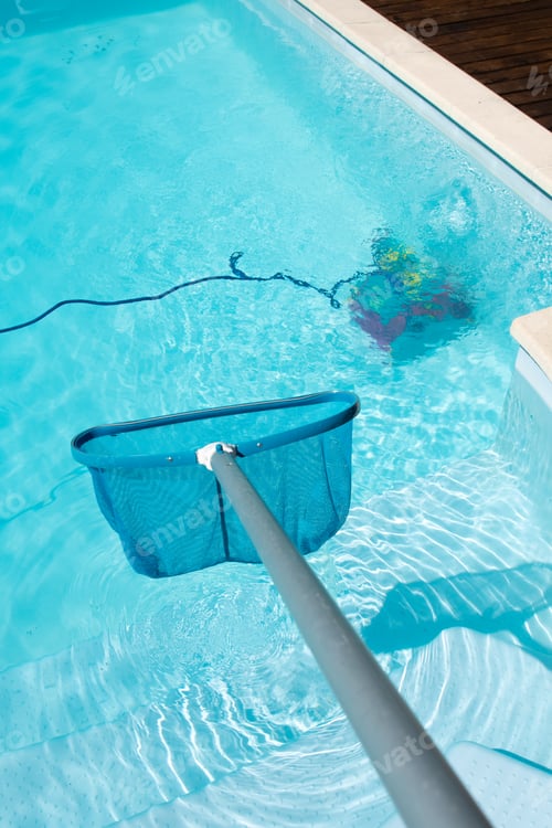 Preview: Pool Skimmer and underwater cleaning robot