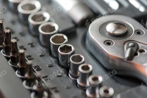 Preview: Set of tools for car repair in box