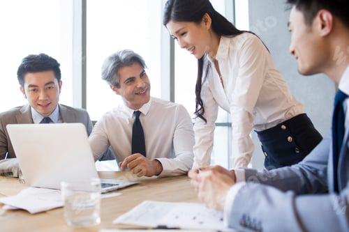 Preview: Business people having meeting in board room