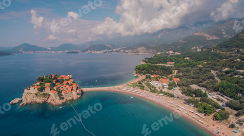 Preview: Aerial view of resort area in Montenegro