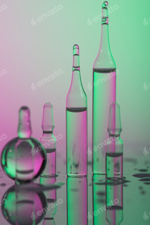 Preview: Glass ampules with serum or vitamins