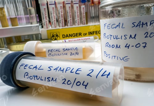 Preview: Fecal sample of a person infected with botulism