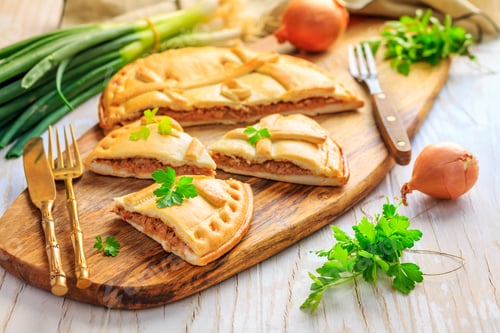 Preview: Empanada - traditional pie stuffed with tuna, Galician and Spanish cuisine.