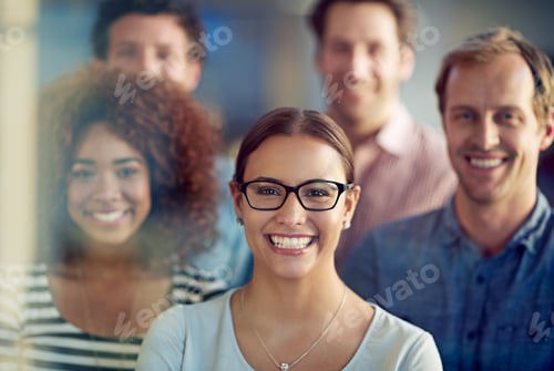 Preview: The creative planning team. Portrait of a group of colleagues standing together.