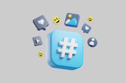 Preview: Hashtag social media icon design