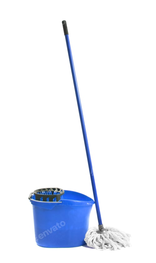 Preview: Cleaning mop isolated