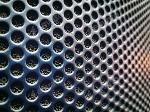 Preview: Full Frame Background of Perforated Audio Speaker Texture