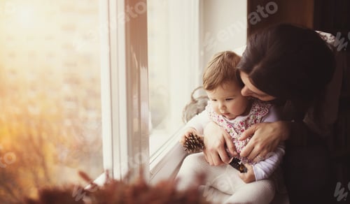 Preview: Mother carrying her baby