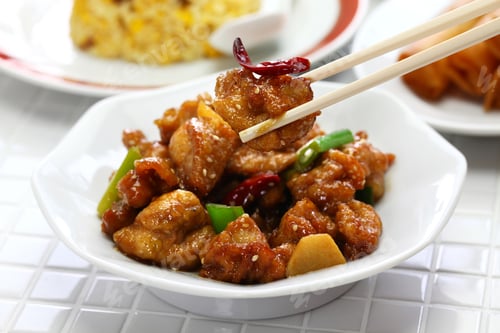 Preview: general tso’s chicken, fried rice, spring rolls, american chinese cuisine