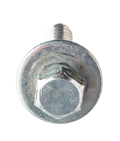 Preview: metal screw isolated on a white background