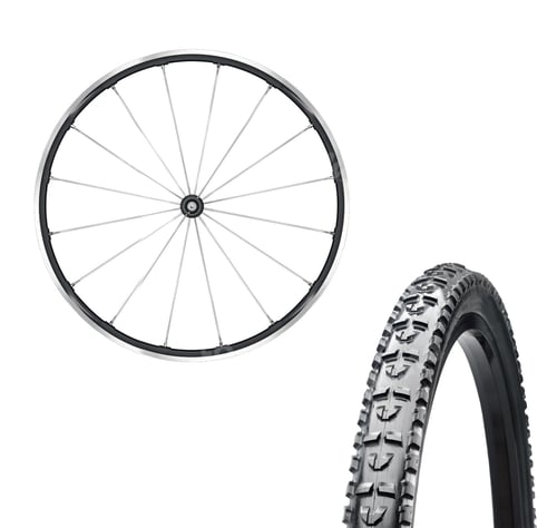 Preview: Bicycle wheels close up