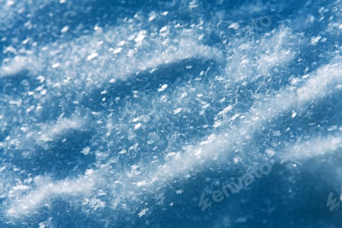 Preview: Snow texture with frozen snowflakes