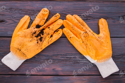 Preview: Gloves after garden works.