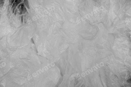 Preview: crumpled plastic bag cellophane texture background