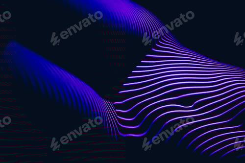 Preview: Light line pattern on woman's belly. Nude projector photoshoot.
