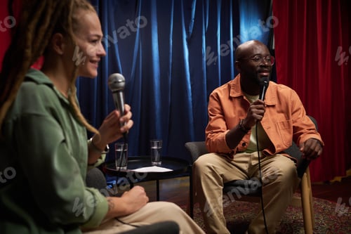 Preview: Engaging in Lively Podcast Discussion in Studio Setting