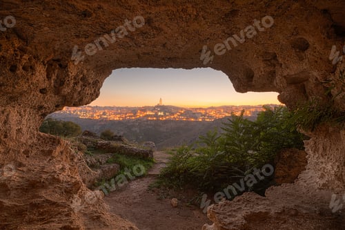 Preview: Matera, Italy as seen from Within an Ancient Cave