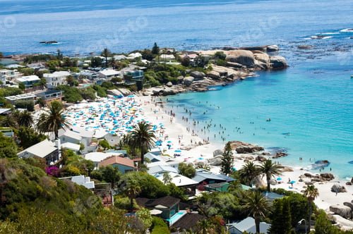 Preview: Beautiful Clifton beach at Camps Bay in Cape Town-South Africa