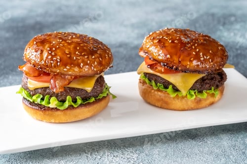 Preview: Hamburgers on the plate