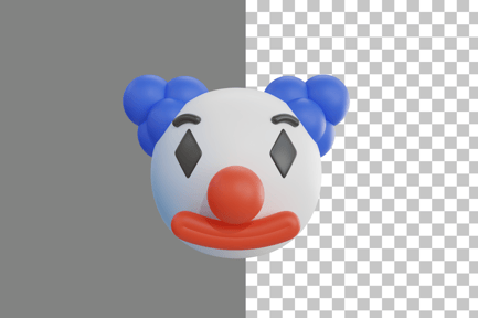 Preview: Clown Emoji 3D Icon