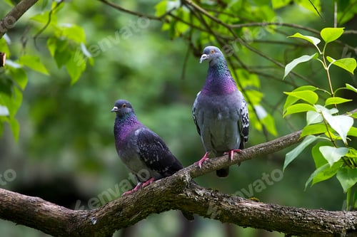 Preview: Pigeons in the forest