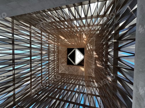 Preview: Ceiling of Moses Ben Maimon Synagogue in Abu Dhabi, United Arab Emirates
