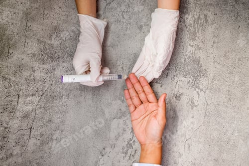Preview: Diabetes Care And Glucose Testing On A Concrete Surface